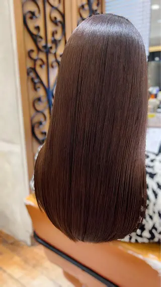 セミロング カラー パーマ 美髪ヘッドスパ🫧 西山紗奈江💆‍♀️のヘアスタイル