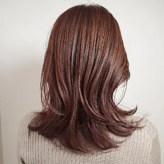 ミディアム 韓国レイヤー suzuのヘアスタイル