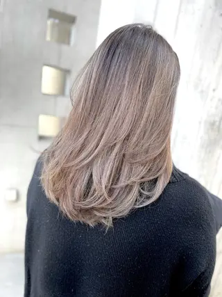 セミロング カラー Leverage所属・【店長】外国人風 メンズヘア尾上雄輝のヘアスタイル