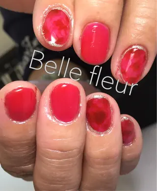 ショート ネイル Belle fleurのネイルデザイン