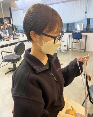 ショート カラー IVORY.所属・🟩白髪ぼかし/ボブ /ショートヘア/大司のヘアスタイル