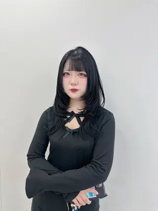 ロング カラー メンズ キッズ ♥️韓国ヘア レイヤー♥️ゆりのヘアスタイル