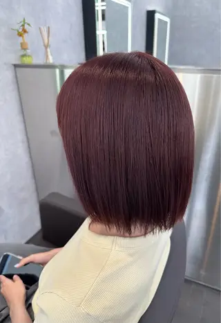 ミディアム カラー いろあそび mahoのヘアスタイル
