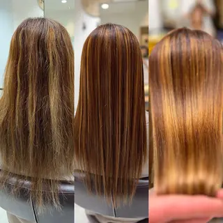 ロング Aile所属・酸性ストレート／カラ ー/山下高明のヘアスタイル