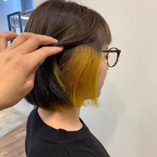 ショート カラー 藤間 帆乃夏（とうまほのかのヘアスタイル