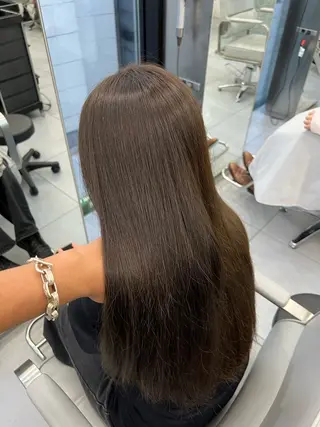 セミロング 韓国/顔周り/透明感 /レイヤー/ひなたのヘアスタイル