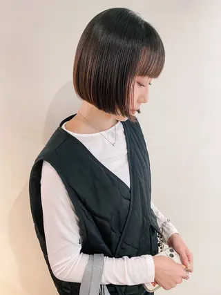 ミディアム 板谷みさき /艶ボブ/藤沢美容室のヘアスタイル
