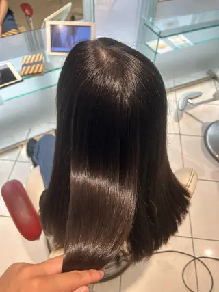 セミロング 美髪縮毛矯正/ 髪質改善/愛敬響のヘアスタイル