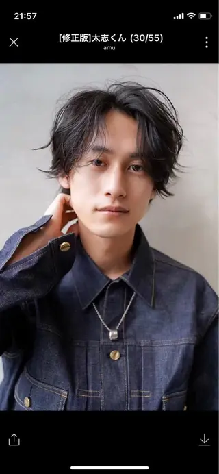 ショート パーマ メンズ SALOWIN所属・MA Iのヘアスタイル