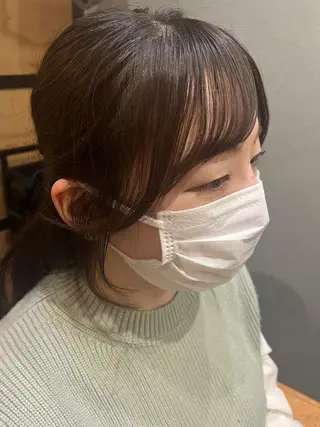 ミディアム カラー パーマ ヘアアレンジ メンズ キッズ ネイル マツエク・マツパ アイブロウ times salon名駅所属・久木原 ゆりのヘアスタイル