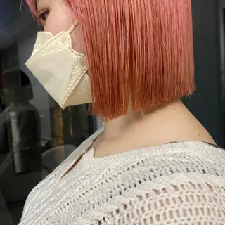 ショート カラー センターパート/ 暖色カラーayuのヘアスタイル