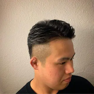 ショート パーマ メンズ ヒロ銀座 バーバーショップ神楽坂所属・ひらお あおとのヘアスタイル