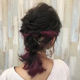 セミロング 【寺田町】ソリハシ アキラのヘアスタイル