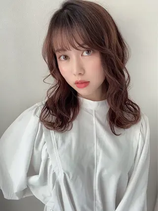 ロング カラー 石原 悠貴のヘアスタイル