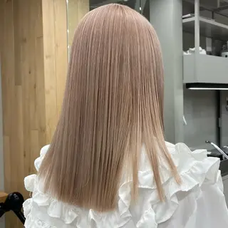 ミディアム 盛れる透明感カラー・ momokaのヘアスタイル