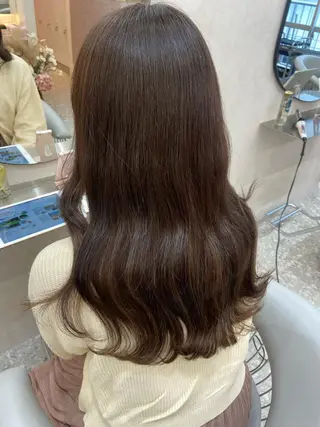ロング カラー 新宿/韓国ヘア 中明度カラー/かやのヘアスタイル