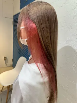 ロング ブリーチカラーボブ sayo🧸🤎のヘアスタイル