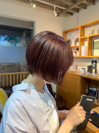 ショート カラー アトリエNew York三ノ輪店所属・miku 三ノ輪のヘアスタイル