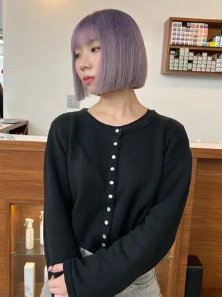 ミディアム いざわりお /梅田/ブリーチのヘアスタイル