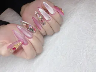 ロング ネイル 🖤スカルプ専門店 新宿・MR🖤のネイルデザイン