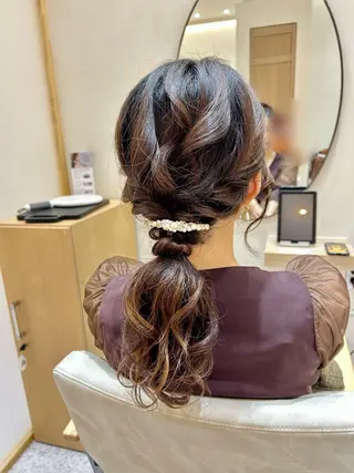 ヘアアレンジ Yamamoto 半個室美容室zinaのヘアスタイル