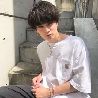 ショート カラー メンズ ✨【公式】渋谷メンズ サロン BLUCK✨のヘアスタイル