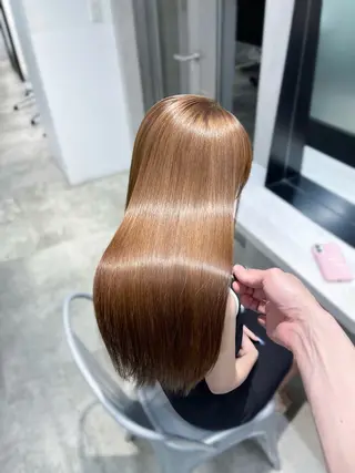 ロング 韓国レイヤーカット 髪質改善▫️水野有真のヘアスタイル