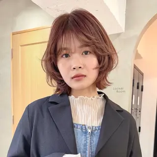 ミディアム カラー ボブ/レイヤー 🌟梅田盛一🌟のヘアスタイル