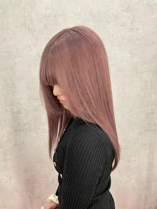 セミロング カラー 袴田 伊代のヘアスタイル