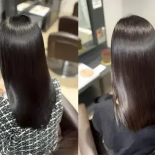 セミロング リピート90%超/縮 毛矯正/髪質改善井口のヘアスタイル