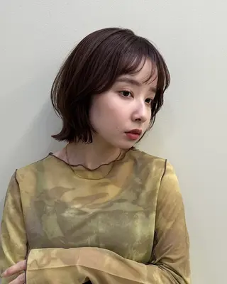 ミディアム カラー 高松 沙耶のヘアスタイル