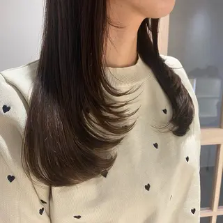 ロング カラー 酸性縮毛矯正/ ホッタケイシのヘアスタイル