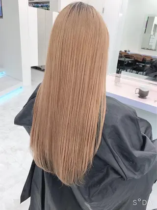ロング カラー 💗爆美女製造機💗 ハイトーン-髪質改善のヘアスタイル