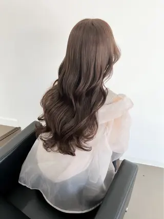 セミロング カラー ioe元町 yukaのヘアスタイル