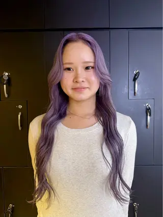 ロング カラー ヘアアレンジ 海外/ハイトーン🪽 ☯️ami☯️のヘアスタイル