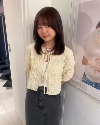 ミディアム カラー riria/ボブ /ブラウンカラー🎀のヘアスタイル