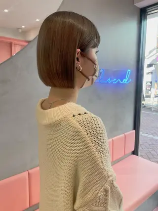 ショート Misaki /ボブ/縮毛矯正のヘアスタイル