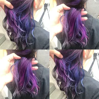 セミロング カラー 原宿サロン代表 デザインカラー伊藤卓のヘアスタイル