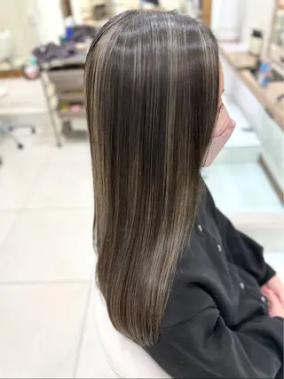 ロング カラー 艶質改善/縮毛矯正 ササキナツミのヘアスタイル