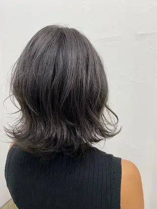 ミディアム ハイライト&曲がる 縮毛矯正特化 玉置のヘアスタイル