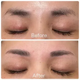 アイブロウ ⭐️吉田萌⭐️ 髪質改善カラー⭐️のヘアスタイル