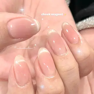 ネイル 🎀チーク/ちゅるん 🫧chisa🎀のネイルデザイン