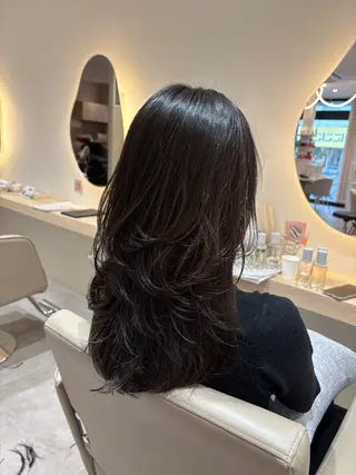 ロング カラー レイヤー/透明感/髪 質改善/メンズ/佐藤のヘアスタイル