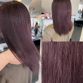 セミロング カラー エクステ＆艶カラー 🎀YURINA🎀のヘアスタイル