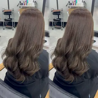 ロング カラー 赤み無し柔らかカラー 【梅田】madokaのヘアスタイル