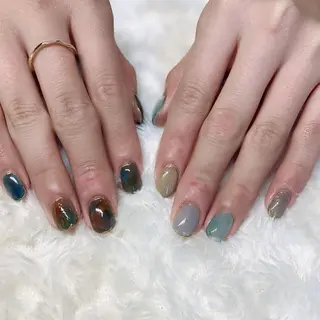 カラー ネイル Cozy_ ilumのネイルデザイン