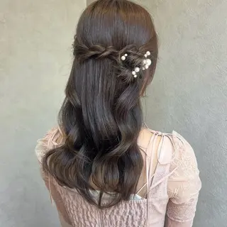 ミディアム 濱野 梨奈のヘアスタイル