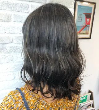 ミディアム カラー ヘアアレンジ 遠藤 拓馬のヘアスタイル
