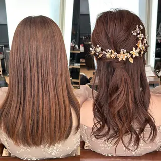 セミロング ヘアアレンジ 髙木美緒🌿 レイヤー/アレンジのヘアスタイル