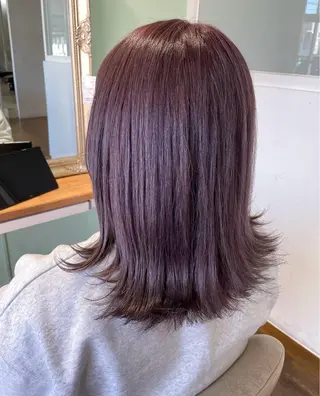 ミディアム 鎌田 美紗希のヘアスタイル